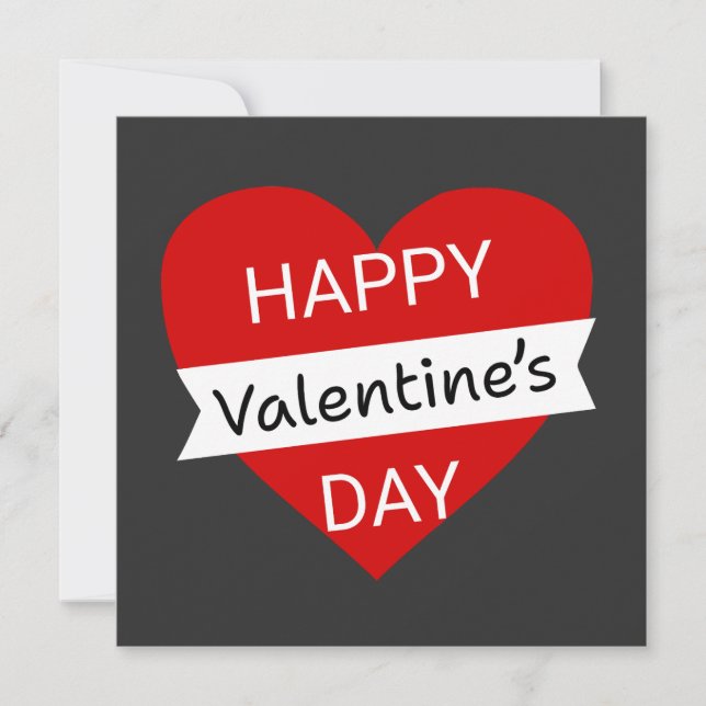 Happy Valentine’s Day – Cute Valentine Love Holiday Card (Front)