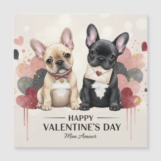 Happy Valentine’s Day French Bulldog Magnet