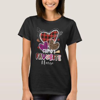 Happy Valentine S Day Funny Cupid Favorite Nurse H T-Shirt