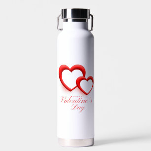 Happy Valentine’s Day Heart Love Design-23540 Water Bottle