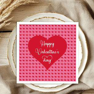 Happy Valentine’s Day Hearts Love Napkins