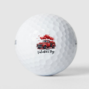 Happy Valentine’s Day Matching Couples Outfit Golf Balls