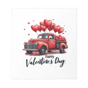 Happy Valentine’s Day Matching Couples Outfit Notepad