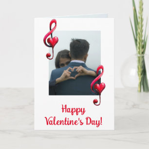 Happy Valentine’s Day Music of Love Card
