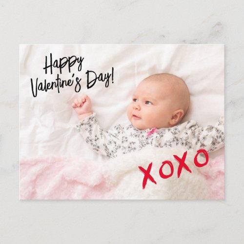 Happy Valentines day Photo xoxo custom Postcard