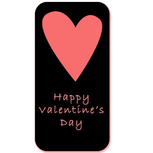 Happy Valentine’s Day Postcard   Pink Heart