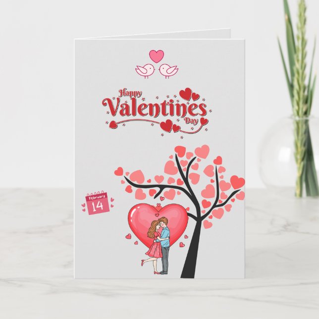 Happy Valentine’s Day – Romantic Couple  Card (Front)