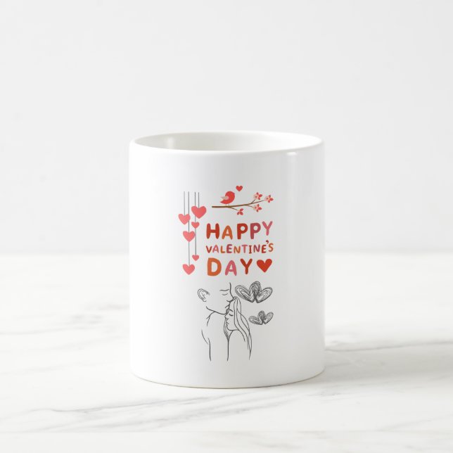 Happy Valentine’s Day – Romantic Couple Coffee Mug (Center)