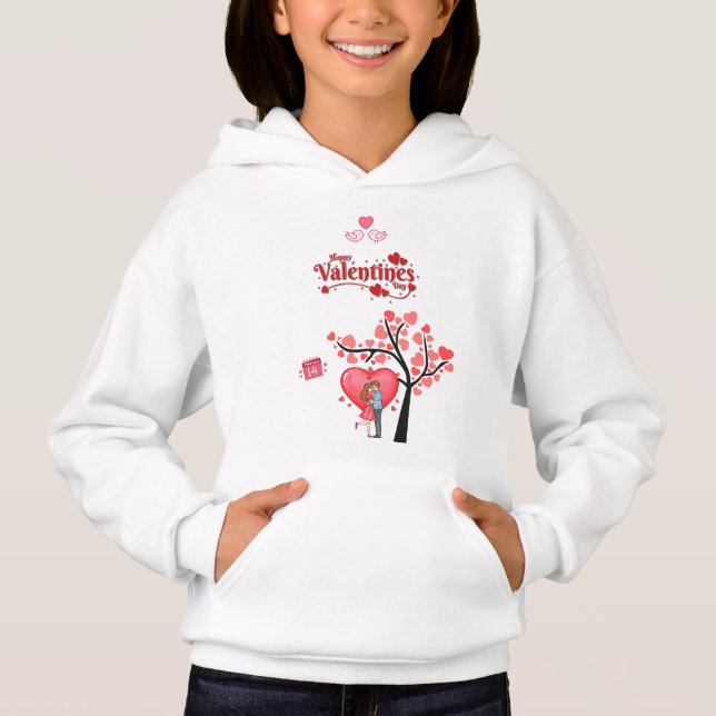 Happy Valentine’s Day – Romantic Couple Hoodie (Front)