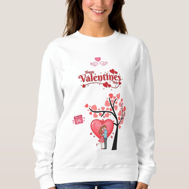 Happy Valentine’s Day – Romantic Couple Sweatshirt (Front)
