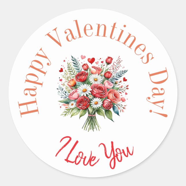 Happy Valentine’s Day stickers  (Front)