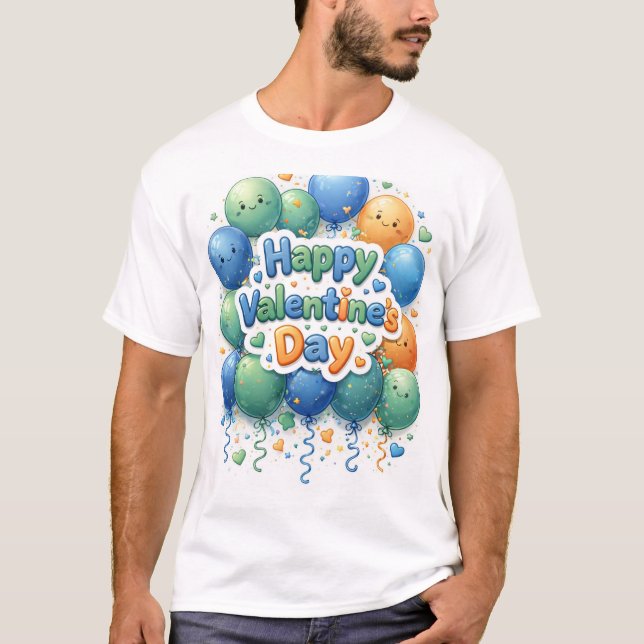 Happy Valentine’s Day T-Shirt | Romantic Love Shir (Front)
