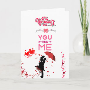 Happy Valentine’s Day – You and Me Romantic Love Card