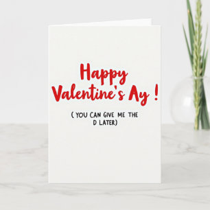 Happy Valentines Ay Naughty Card