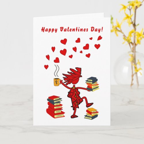 Happy Valentines Book Lover Card