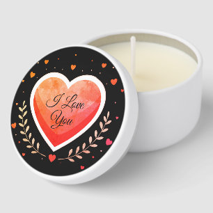 Happy valentines candles