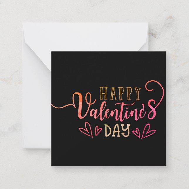 Happy valentines cards, cute, stock up! note card (Front)