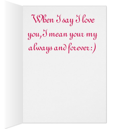 Happy Valentines Day (Inside (Right))