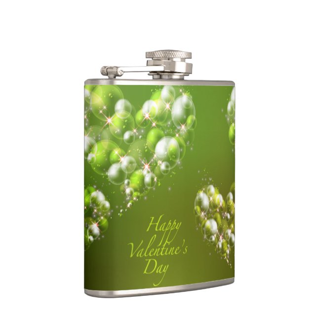 Happy Valentine's Day 19 Wrapped Flask (Right)