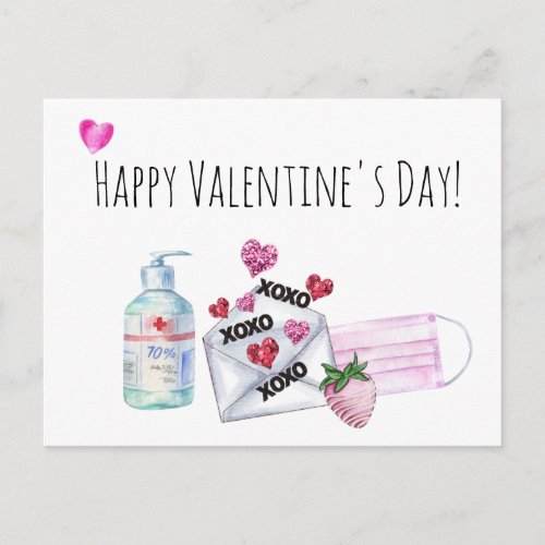 Happy Valentines Day 2021  Quarantine Postcard