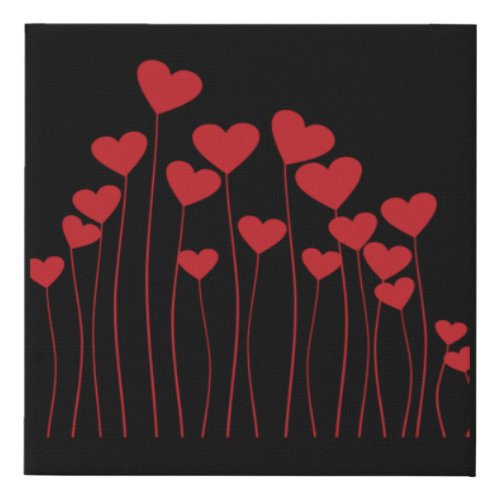 Happy Valentines Day 2023  15 Faux Canvas Print