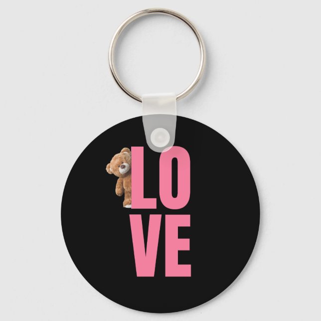 Happy Valentine's Day 2023 Funny Images Cute     Keychain (Front)