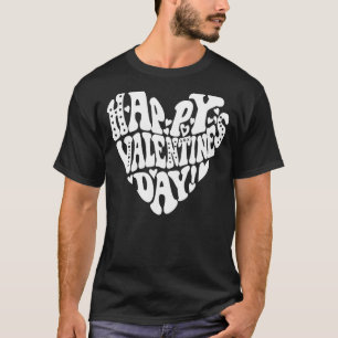 Happy Valentines Day 2023 Groovy Cute Hearts V Day T-Shirt