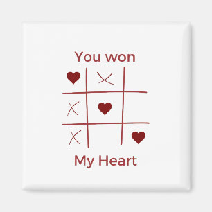 Happy Valentine's Day 2023 Ideas -You Won My Heart Magnet
