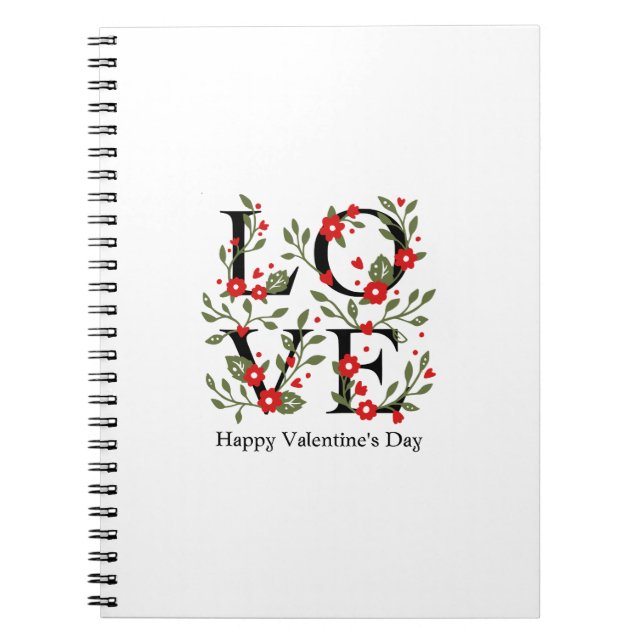 Happy Valentine's Day 2023 -Love Images Stylish   Notebook (Front)