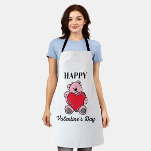 Happy Valentine's Day 2023 -Love Panda Images Apron