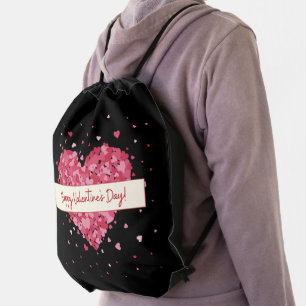 Happy Valentine's Day 2023 ,Love You My Sweetheart Drawstring Bag