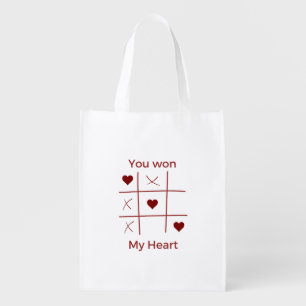 Happy Valentine's Day 2024 Ideas -You Won My Heart Grocery Bag