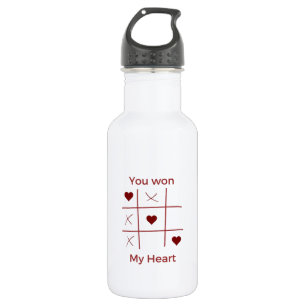 Happy Valentine's Day 2024 Ideas -You Won My Heart Stainless Steel Water Bottle