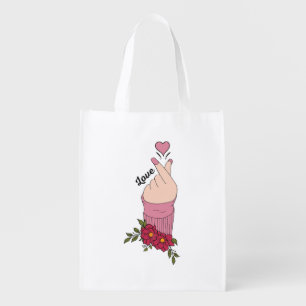Happy Valentine's Day 2024 -Love Images Modern Grocery Bag