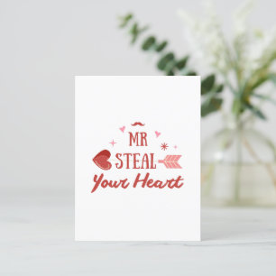 Happy Valentine's Day 2024 -Valentines Day hearts  Holiday Postcard