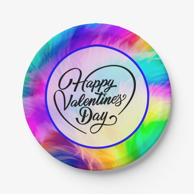 Happy Valentine's Day-23823 Paper Plates (Front)