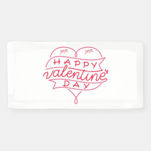 Happy Valentine's Day 2x1 Vinyl Banner