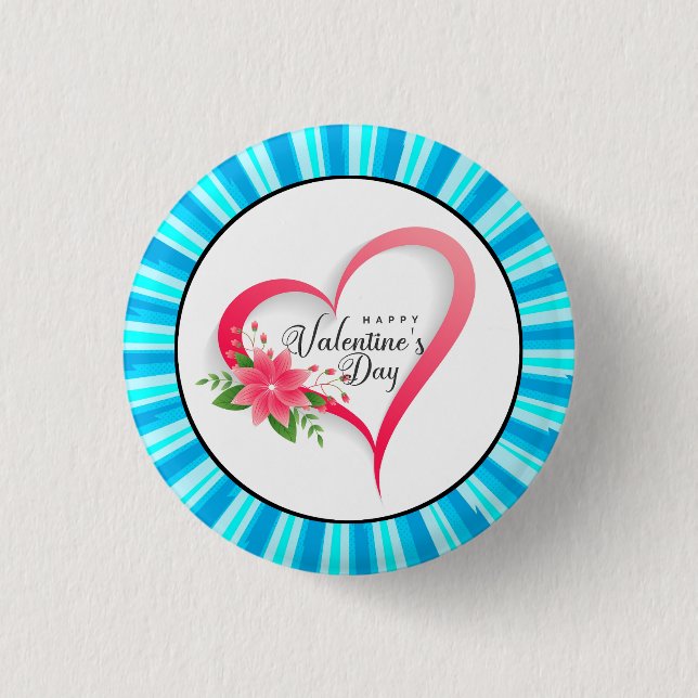 Happy Valentine's Day-53816 Button (Front)