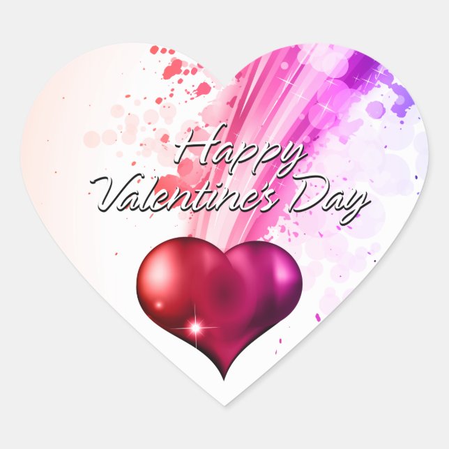 Happy Valentine's Day 6 Sticker (Front)