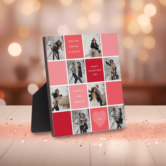 Happy Valentines Day 8 Photo Grid Plaque (Creator Uploaded)
