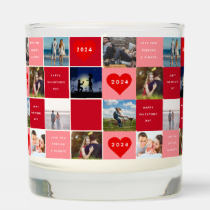 Happy Valentines Day 8 Photo Grid Scented Candle