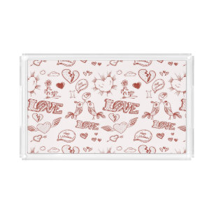 Happy Valentine's Day Acrylic Tray