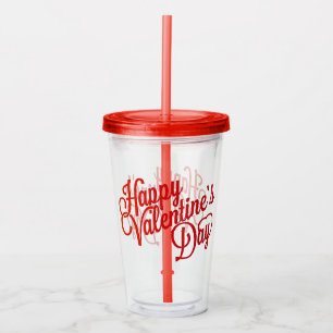 Happy Valentines Day Acrylic Tumbler