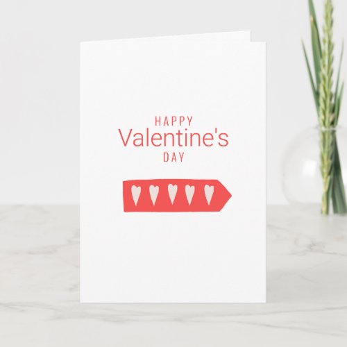 Happy Valentines Day  Add Your Name Thank You Card
