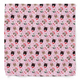 Happy Valentines Day American Pit Bull Terriers Bandana