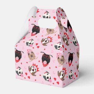 Happy Valentines Day American Pit Bull Terriers Favor Boxes