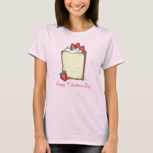 Happy Valentine's Day Angel Food Cake Foodie Tee