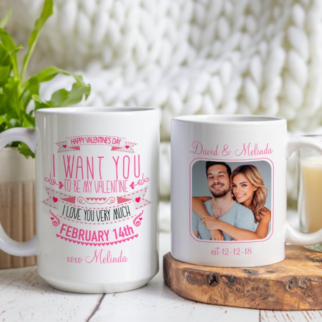 Happy Valentine's Day Anniversary Custom Photo     Mug (Creator Uploaded)
