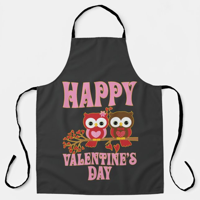 Happy Valentine's Day  Apron (Front)