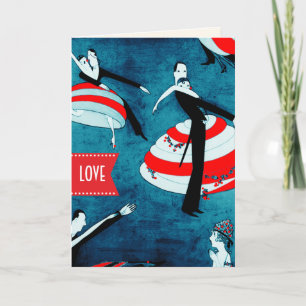 Happy Valentine's Day. Art Deco Greeting Cards